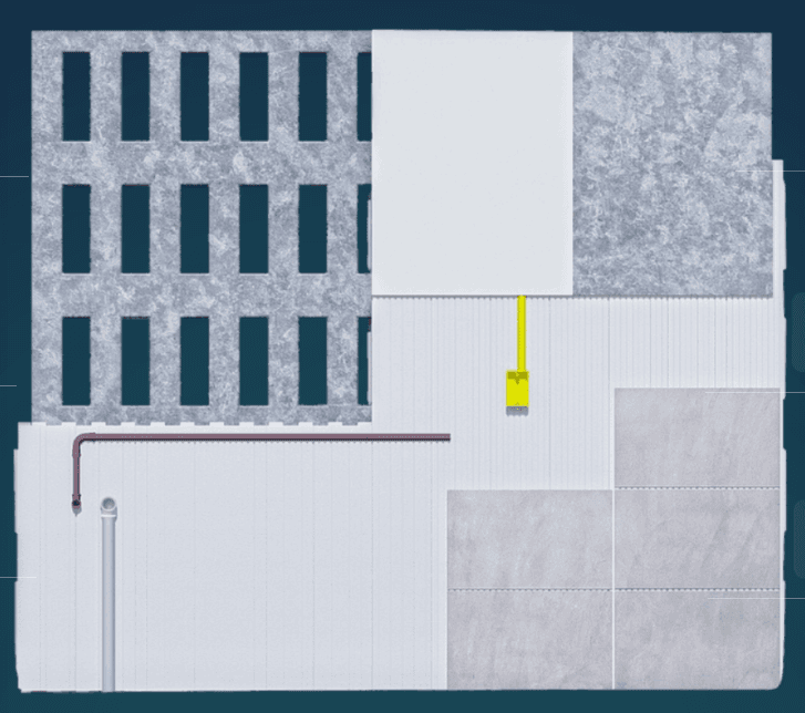 Detalhe de material do sistema iForms ICF